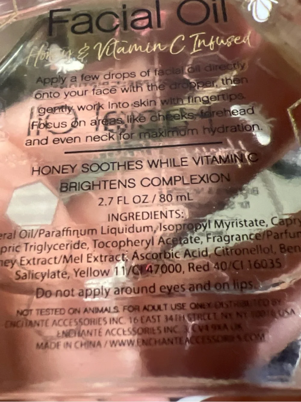 Body Prescriptions Honey & Vitamin C Infused Facial Oil - Clear